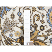 Load image into Gallery viewer, 2&#39;x3&#39;2&quot; Ivory, Rajasthan All Over Design, Hand Knotted 100%Wool, Mat Fragment Sample Oriental Rug FWR483636