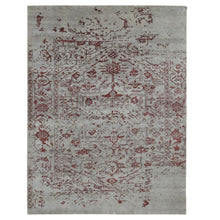 Load image into Gallery viewer, 9&#39;x11&#39;9&quot; Beige, Broken Heriz Design, Wool and Silk, Hand Knotted, Oriental Rug FWR484932