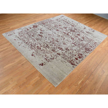 Load image into Gallery viewer, 9&#39;x11&#39;9&quot; Beige, Broken Heriz Design, Wool and Silk, Hand Knotted, Oriental Rug FWR484932
