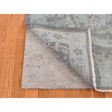 Load image into Gallery viewer, 5&#39;9&quot;x9&#39; Arctic Blue, Silver Wash Peshawar, Hand Knotted, Pure Wool, Oriental Rug FWR485502