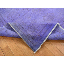 Load image into Gallery viewer, 6&#39;x8&#39;7&quot; Purple Overdyed, Peshawar Design, Hand Knotted, Pure Wool, Oriental Rug FWR485580