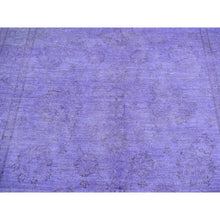 Load image into Gallery viewer, 6&#39;x8&#39;7&quot; Purple Overdyed, Peshawar Design, Hand Knotted, Pure Wool, Oriental Rug FWR485580