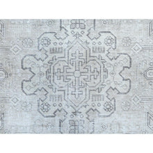 Load image into Gallery viewer, 8&#39;x11&#39; Beige Worn Wool Vintage Persian Tabriz Sheared Low, Hand Knotted, Distressed Look, Shabby Chic Oriental Rug FWR487716