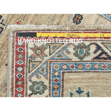 Load image into Gallery viewer, 2&#39;8&quot;x13&#39;5&quot; Chamomile, Afghan Super Kazak Natural Dyes, Natural Wool Hand Knotted, Runner Oriental Rug FWR496332