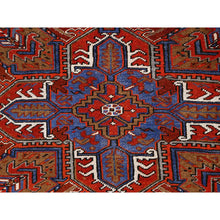 Load image into Gallery viewer, 10&#39;x12&#39;5&quot; Barn Red, Semi Antique Persian Heriz, Good Condition, Rustic Feel, Worn Wool, Hand Knotted, Oriental Rug FWR514038
