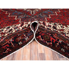 Load image into Gallery viewer, 9&#39;9&quot;x13&#39;3&quot; Imperial Red, Semi Antique Persian Heriz, Good Condition, Distressed Look, Pure Wool, Hand Knotted, Oriental Rug FWR514092