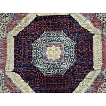 Load image into Gallery viewer, 8&#39;x10&#39;2&quot; Olive Green, 14th Century Mamluk Dynasty Pattern, Pure Wool, Hand Knotted, 200 KPSI, Vegetable Dyes, Oriental Rug FWR515202