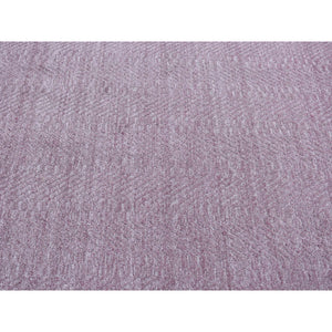 8'x10'1" Liserian Purple, Hand Loomed, Pure Wool, Tone on Tone, Oriental Rug FWR522120