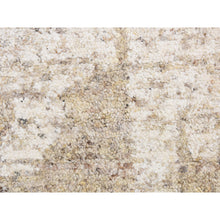 Load image into Gallery viewer, 3&#39;x3&#39; Khaki Brown, Organic Wool, Tone on Tone, Soft and Vibrant Pile, Sustainable, Undyed, Natural Abrash, Minimalist Design, Hand Knotted, Sample Oriental Rug FWR523140