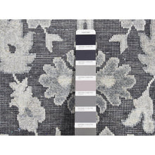 Load image into Gallery viewer, 2&#39;6&quot;x11&#39;10&quot; Nevada Gray, Hand Knotted, Oushak Influence, Silk with Textured Wool, Runner Oriental Rug FWR523842