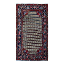 Load image into Gallery viewer, 4&#39;4&quot;x7&#39;9&quot; Beaver Brown, New Persian Serab, Camel Hair Full Pile, Pure Wool, Hand Knotted, Oriental Rug FWR524304