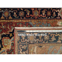Load image into Gallery viewer, 2&#39;7&quot;x23&#39;9&quot; Tuscan Red, Antiqued Fine Heriz Re-Creation, Dense Weave, Organic Wool, Vegetable Dyes, Hand Knotted, XL Runner Oriental Rug FWR540546