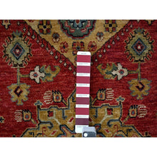 Load image into Gallery viewer, 10&#39;1&quot;x13&#39;10&quot; Falcons Red, Karajeh Design With Tribal Medallions, Soft Wool, Hand Knotted, Oriental Rug FWR60126
