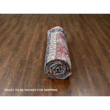 Load image into Gallery viewer, 10&#39;1&quot;x13&#39;10&quot; Falcons Red, Karajeh Design With Tribal Medallions, Soft Wool, Hand Knotted, Oriental Rug FWR60126