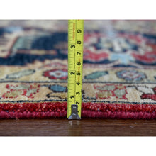 Load image into Gallery viewer, 10&#39;1&quot;x13&#39;10&quot; Falcons Red, Karajeh Design With Tribal Medallions, Soft Wool, Hand Knotted, Oriental Rug FWR60126