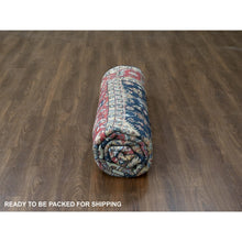 Load image into Gallery viewer, 10&#39;2&quot;x10&#39;2&quot; Power Black, Hand Knotted, Karajeh Design With All Over Pattern, Vegetable Dyes, Soft Pile, 100% Wool, Square, Oriental Rug FWR60138