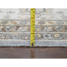 Load image into Gallery viewer, 12&#39;2&quot;x15&#39; Metallic Gray, Hand Knotted, Karajeh And Geometric Design, Organic Wool, Oversized, Oriental Rug FWR60180