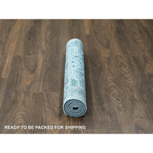 Load image into Gallery viewer, 3&#39;x4&#39;10&quot; Bright Gray, Broken And Erased Persian Heriz, All Over Design, Soft Color Palette, Hand Knotted, Organic Wool, Denser Weave, Oriental Rug FWR60204