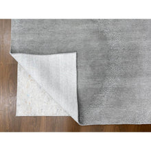 Load image into Gallery viewer, 9&#39;x11&#39;10&quot; Perfect Gray, THE MOONLIGHT, Modern Gradation Design, Thick and Plush, 100% Wool, Hand Knotted, Oriental Rug FWR60342