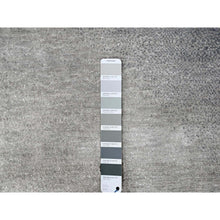 Load image into Gallery viewer, 9&#39;x11&#39;10&quot; Perfect Gray, THE MOONLIGHT, Modern Gradation Design, Thick and Plush, 100% Wool, Hand Knotted, Oriental Rug FWR60342