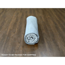 Load image into Gallery viewer, 9&#39;x11&#39;10&quot; Perfect Gray, THE MOONLIGHT, Modern Gradation Design, Thick and Plush, 100% Wool, Hand Knotted, Oriental Rug FWR60342