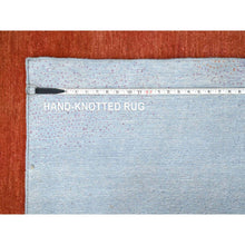 Load image into Gallery viewer, 9&#39;x11&#39;10&quot; The Rainbow, Modern Gradation Design, 100% Wool, Thick And Plush, Hand Knotted, Oriental Rug FWR60348