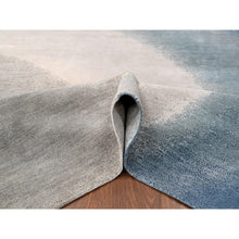 Load image into Gallery viewer, 9&#39;x11&#39;10&quot; THE OCEAN, Modern Gradation Design, Thick and Plush, Hand Knotted, 100% Wool, Oriental Rug FWR60354
