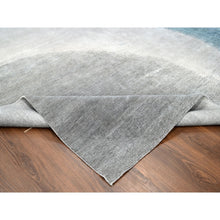 Load image into Gallery viewer, 9&#39;x11&#39;10&quot; THE OCEAN, Modern Gradation Design, Thick and Plush, Hand Knotted, 100% Wool, Oriental Rug FWR60354