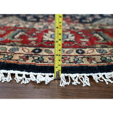 Load image into Gallery viewer, 10&#39;x10&#39; Power Black, Hand Knotted, Karajeh Design With All Over Pattern, Vegetable Dyes, Soft Pile, 100% Wool, Round, Oriental Rug FWR60390