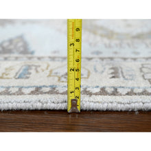 Load image into Gallery viewer, 2&#39;9&quot;x21&#39;9&quot; Medium Gray, Persian Village Inspired Geometric Elements Design, Natural Dyes, Denser Weave, Organic Wool, Hand Knotted, Xl Runner, Oriental Rug FWR60462