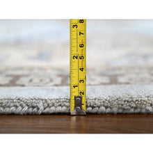 Load image into Gallery viewer, 12&#39;x14&#39;8&quot; Cloud Gray, Persian Village Inspired Geometric Elements Design, Pure Wool, Natural Dyes, Denser Weave, Hand Knotted, Oriental Oversized Rug FWR60468