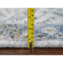 Load image into Gallery viewer, 2&#39;5&quot;x5&#39;10&quot; Chiffon White, Hand Knotted, Denser Weave, Oushak With Floral Motifs, Natural Wool, Oriental, Runner Rug FWR60510