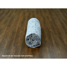 Load image into Gallery viewer, 8&#39;x13&#39;9&quot; Daisy White, Denser Weave, Oushak With Floral Motifs, Hand Knotted, Natural Wool, Wide Gallery Size, Oriental Rug FWR60522