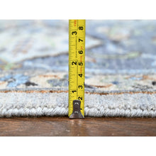 Load image into Gallery viewer, 8&#39;10&quot;x16&#39; Pearl White, Oushak With Floral Motifs, Denser Weave, Hand Knotted, Natural Wool, Wide Gallery Size, Oriental Rug FWR60552