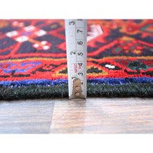 Load image into Gallery viewer, 8&#39;7&quot;x10&#39;10&quot; Pomegranate Red, Hand Knotted Evenly Worn Pure Wool, Old Persian Heriz, Good condition, Sides and Ends Professionally Secured and Cleaned, Sheared Low, Oriental Rug Sh100 FWR600