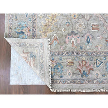 Load image into Gallery viewer, 8&#39;6&quot;x11&#39;3&quot; Dark Vanilla Brown, Antiqued Tabriz With All Over Design, Distressed, Zero Pile, Shaved Low, 100% Wool, Hand Knotted, Oriental Rug FWR61014