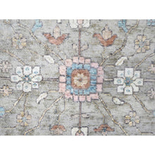 Load image into Gallery viewer, 8&#39;6&quot;x11&#39;3&quot; Dark Vanilla Brown, Antiqued Tabriz With All Over Design, Distressed, Zero Pile, Shaved Low, 100% Wool, Hand Knotted, Oriental Rug FWR61014