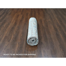 Load image into Gallery viewer, 8&#39;6&quot;x11&#39;3&quot; Dark Vanilla Brown, Antiqued Tabriz With All Over Design, Distressed, Zero Pile, Shaved Low, 100% Wool, Hand Knotted, Oriental Rug FWR61014