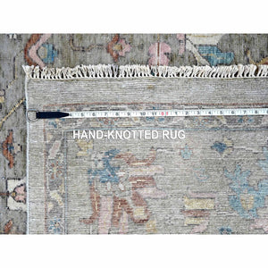 8'6"x11'3" Dark Vanilla Brown, Antiqued Tabriz With All Over Design, Distressed, Zero Pile, Shaved Low, 100% Wool, Hand Knotted, Oriental Rug FWR61014