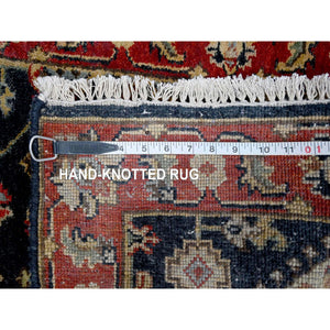 2'x3' Power Black, Hand Knotted, Karajeh With Medallion Design, Vegetable Dyes, Soft Pile, 100% Wool, Mat, Oriental Rug FWR61092
