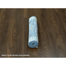 Load image into Gallery viewer, 2&#39;x2&#39;10&quot; Slate Gray, Broken And Erased Persian Heriz All Over Design With Soft Color Palette, Dense Weave, Pure Wool, Hand Knotted, Mat, Oriental Rug FWR61128