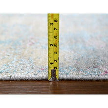 Load image into Gallery viewer, 9&#39;x12&#39; Pastel Yellow And Blue Earth Tones, Abstract Design With Nepali Weave, Shiny Wool And Silk, Hand Knotted, Oriental Rug FWR61272