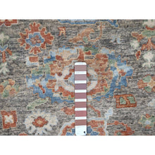 Load image into Gallery viewer, 9&#39;x11&#39;10&quot; Mocha Brown, Antiqued Persian With Ziegler Mahal Design, Oxidized, Zero Pile, Distressed, Shaved Low, 100% Wool, Hand Knotted, Oriental Rug FWR61308