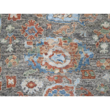 Load image into Gallery viewer, 9&#39;x11&#39;10&quot; Mocha Brown, Antiqued Persian With Ziegler Mahal Design, Oxidized, Zero Pile, Distressed, Shaved Low, 100% Wool, Hand Knotted, Oriental Rug FWR61308