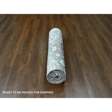 Load image into Gallery viewer, 9&#39;x11&#39;10&quot; Mocha Brown, Antiqued Persian With Ziegler Mahal Design, Oxidized, Zero Pile, Distressed, Shaved Low, 100% Wool, Hand Knotted, Oriental Rug FWR61308