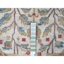 Load image into Gallery viewer, 12&#39;x15&#39; Pearl White, 100% Wool, Hand Knotted, Antiqued Persian With Ziegler Mahal Design, Distressed, Oxidized, Zero Pile, Shaved Low, Oversized, Oriental Rug FWR61332