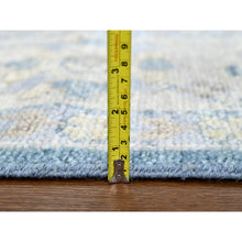 Load image into Gallery viewer, 9&#39;x12&#39;1&quot; Aegean Blue, Supple Collection, Oushak Design With All Over Leaf Pattern, Tone On Tone, Hand Knotted, Soft Wool, Plush And Lush, Oriental Rug FWR61404