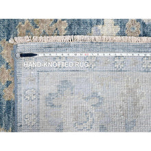 Load image into Gallery viewer, 9&#39;x12&#39;1&quot; Aegean Blue, Supple Collection, Oushak Design With All Over Leaf Pattern, Tone On Tone, Hand Knotted, Soft Wool, Plush And Lush, Oriental Rug FWR61404