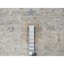 Load image into Gallery viewer, 9&#39;x12&#39; Khaki Brown, Supple Collection, Oushak Design, Hand Knotted, Lush And Plush, Pure Wool, Soft Pile, Tone On Tone, Veggie Dyes, Oriental Rug FWR61464