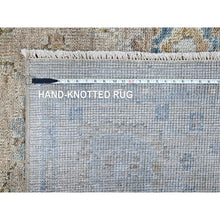 Load image into Gallery viewer, 9&#39;x12&#39; Khaki Brown, Supple Collection, Oushak Design, Hand Knotted, Lush And Plush, Pure Wool, Soft Pile, Tone On Tone, Veggie Dyes, Oriental Rug FWR61464